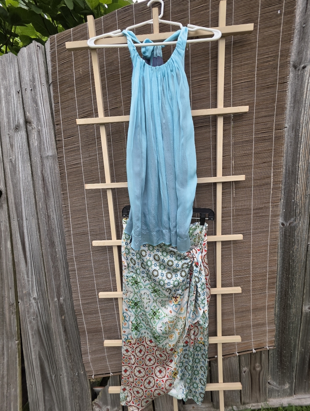 Zara Printed Satin Wrap Skirt with Knot Pareo M - Picture 10 of 10